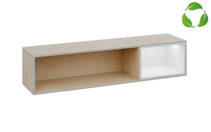 EFE H1832 P horní modul, 2-niky, 390x1800x400, pravý, překližka bříza/upcyklovaný plast